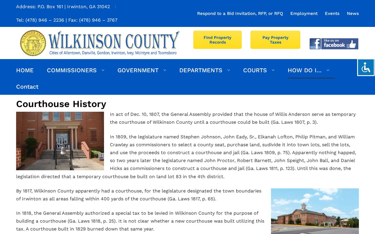 Wilkinson County Courthouse criminal record counter context
