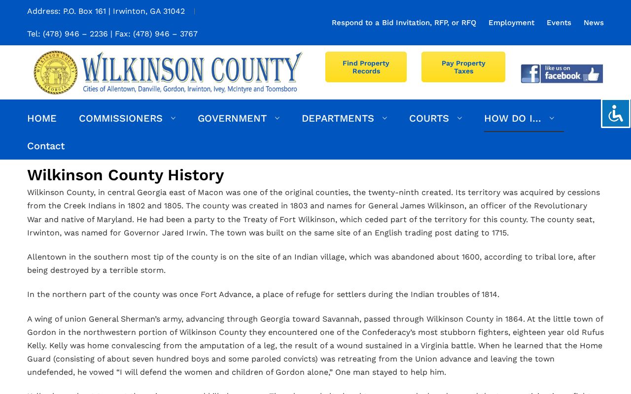 Wilkinson County history and kaolin context