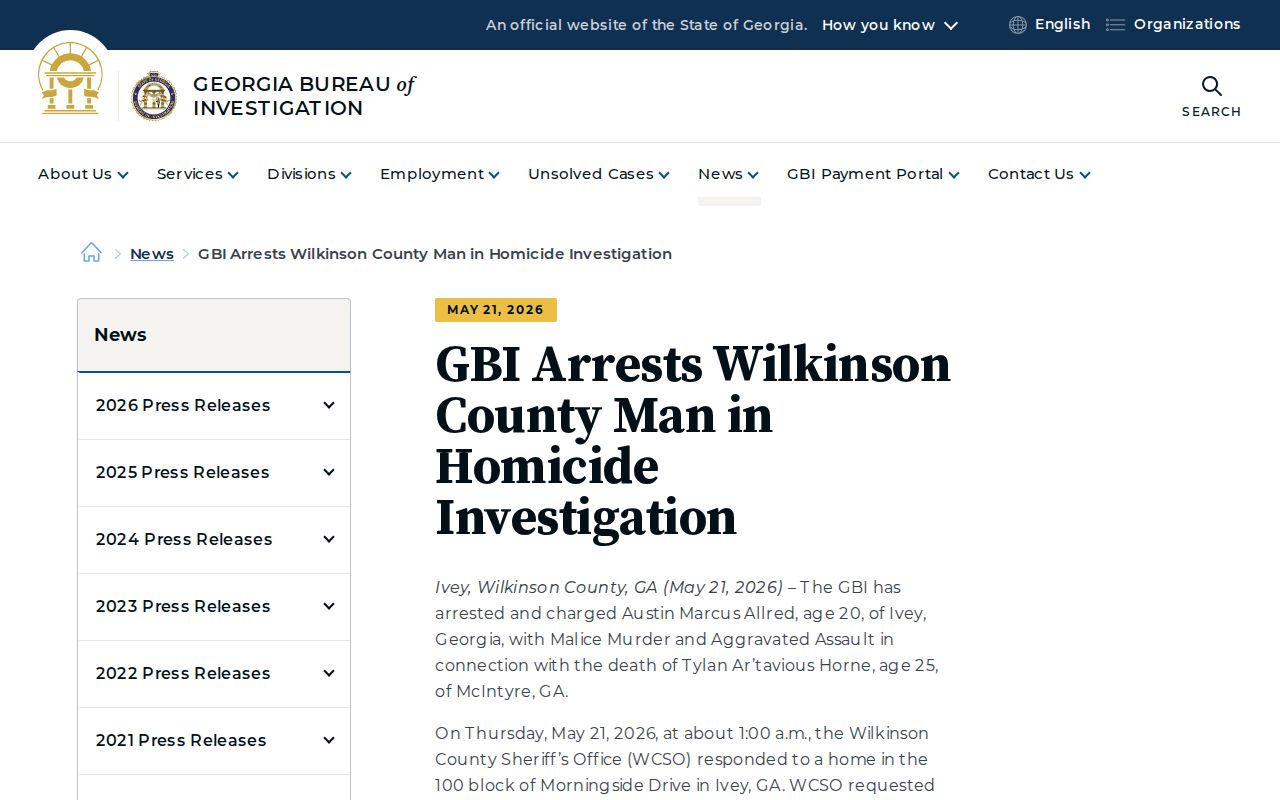Ivey criminal history WCSO GBI jail and prosecutor record flow